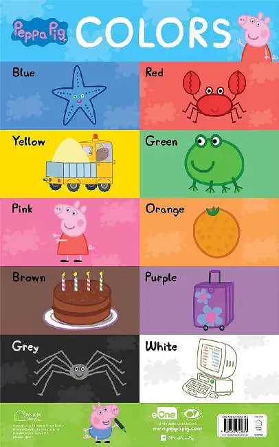 Learn With Peppa Early Learning Colors Chart For Children by Wonder House Books