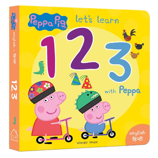 Peppa  Lets Learn 123 With Peppa  English  Hindi Early Learning For Children by Wonder House Books
