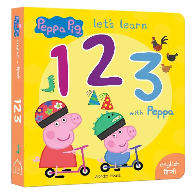 Peppa  Lets Learn 123 With Peppa  English  Hindi Early Learning For Children by Wonder House Books