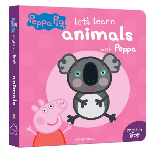 Peppa  Lets Learn Animals With Peppa  English  Hindi Early Learning For Children by Wonder House Books