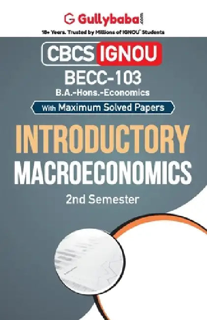 BECC-103 Introductory Macroeconomics by Gullyabab Com Panel