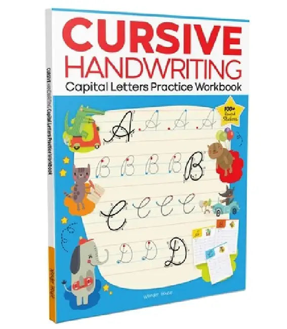 Cursive Handwriting: Capital Letters: Practice Workbook for Children by Wonder House Books