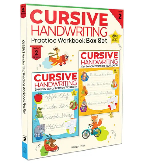 Cursive Handwriting Practice Workbooks Box Set: Level 2 by Wonder House Books