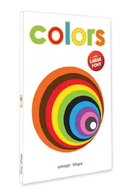 Colors: Early Learning Board Book with Large Font by Wonder House Books