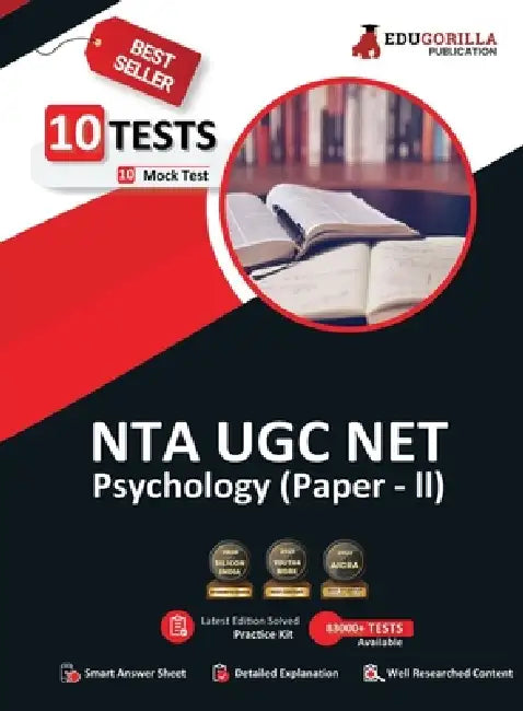 NTA UGC NET/JRF Psychology Book 2023 - Concerned Subject: Paper II (English Edition) - 10 Mock Tests (1000 Solved Questions) with Free Access to Onlin by Edugorilla Prep Experts
