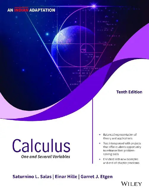 Calculus, 10ed, An Indian Adaptation: One and Several Variables by Saturnino L. Salas, Einar Hille, Garret J. Etgen