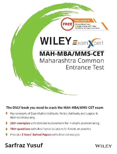 Wiley's ExamXpert MAH-MBA/MMS CET Maharashtra Common Entrance Test by Sarfraz Yusuf