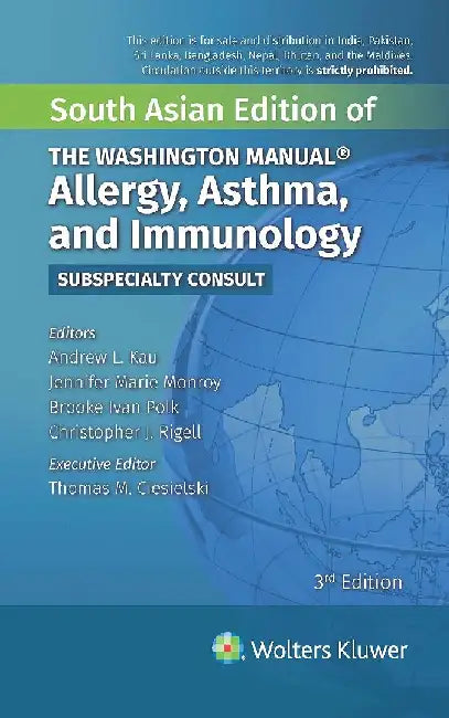 The Washington Manual Allergy Asthma And Immunology Subspecialty Consult 3e by Kau A.L.