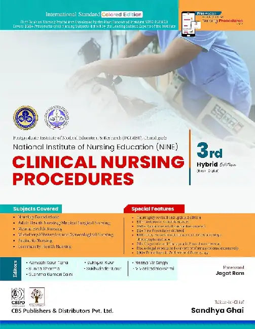Clinical Nursing Procedures 3e Pgimer National Institute Of Nursing Education by Ghai S