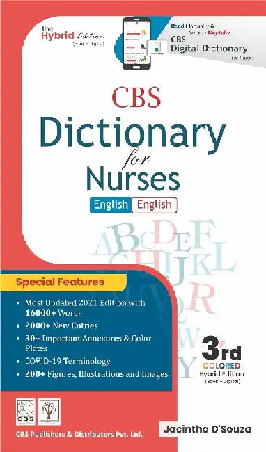CBS Dictionary for Nurses by Jacintha D'Souza