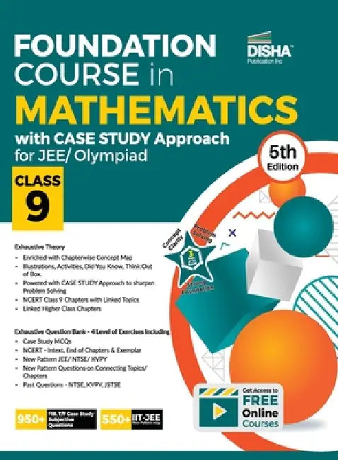 Foundation Course in Mathematics with Case Study Approach for JEE/ Olympiad Class 9 - 5th Edition by Disha Experts