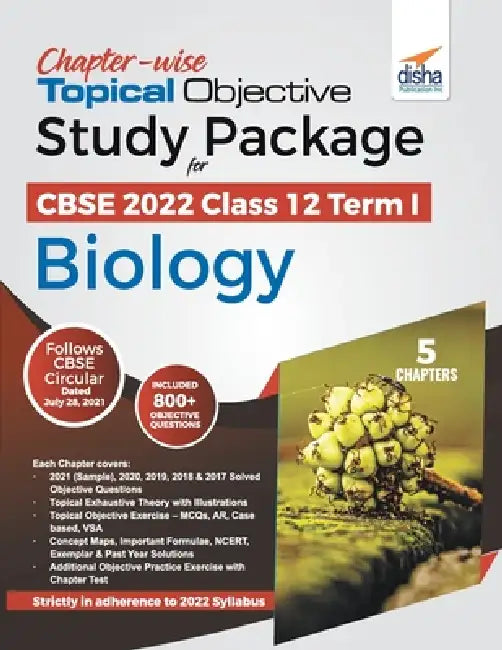 Chapter-wise Topical Objective Study Package for CBSE 2022 Class 12 Term I Biology by Disha Experts