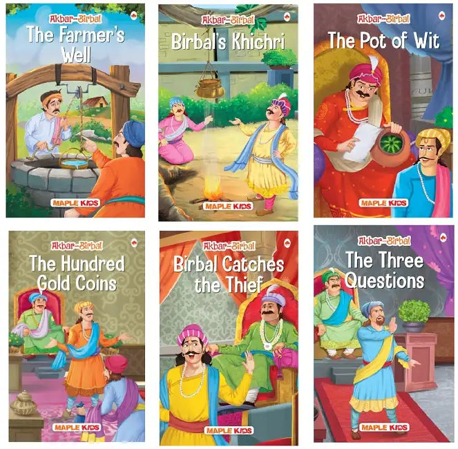 Akbar And Birbal Stories (Set Of 6 Books) by Maple Press In House