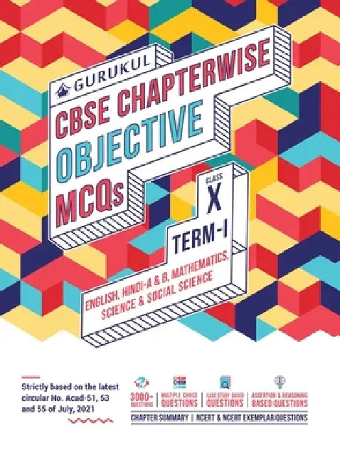 Chapterwise Objective MCQs Book for CBSE Class 10 Term I Exam by Gurukul