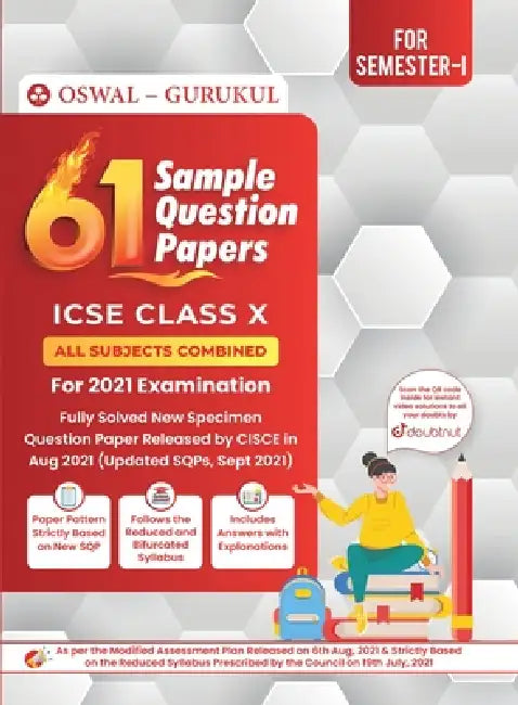 61 Sample Question Papers: ICSE Class 10 for 2022 Examination by Oswal, Gurukul