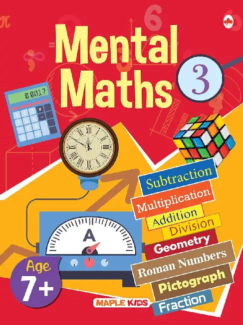 Maths Workbook-3 (Age 7+) by Maple Press In House