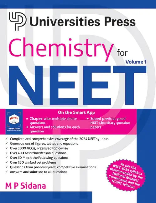 Chemistry for NEET, Volume 1 by M P Sidana