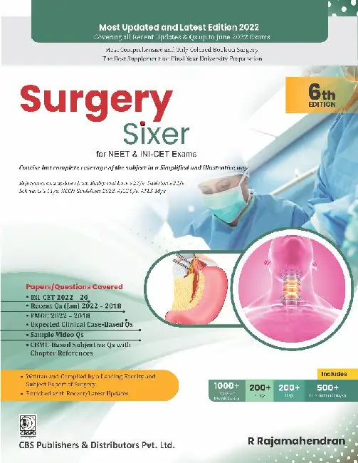 Surgery Sixer For NBE 6e by Rajamahendran R