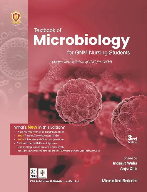 Textbook Of Microbiology For Gnm Nursing Students 3Ed by Mrinalini Bakshi