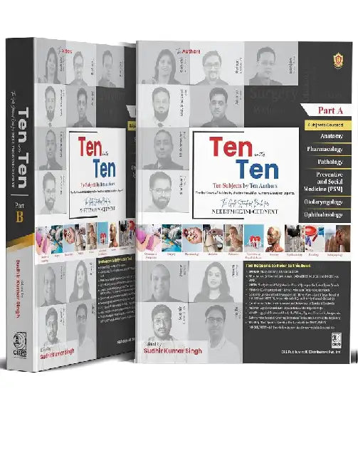 Ten Into Ten The Gold Standard Book For Neet/Fmge/Nin-Cet/Next 2 Vol Set by Sudhir Kumar Singh
