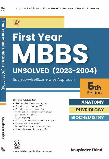 First Year Mbbs Unsolved by Anupinder Thind