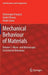 Mechanical Behaviour of Materials: Volume 1: Micro- And Macroscopic Constitutive Behaviour by Dominique François