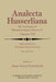 Soul and Body in Husserlian Phenomenology: Man and Nature by Anna-Teresa Tymieniecka