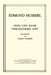 Ding Und Raum: Vorlesungen 1907 by Edmund Husserl, U. Claesges