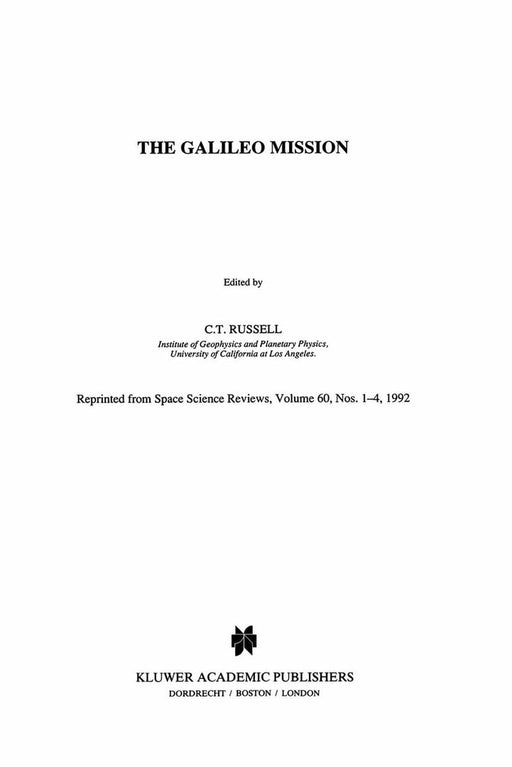 The Galileo Mission by C. T. Russell