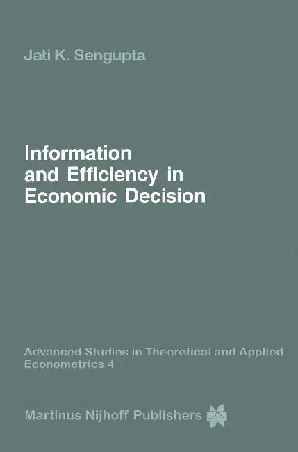 Information and Efficiency in Economic Decision by Jati SenGupta