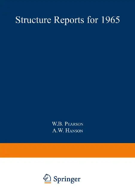 Structure Reports for 1965 by W. B. Pearson