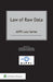 Law of Raw Data by Jan Bernd Nordemann