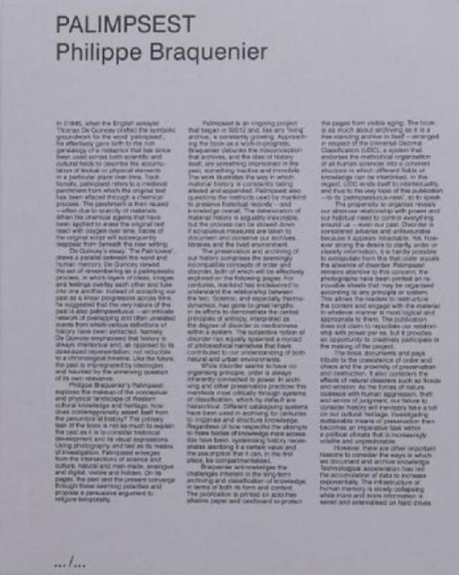 Palimpsest by Philippe Braquenier