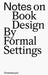 Notes on Book Design by Amanda-Li Kollberg