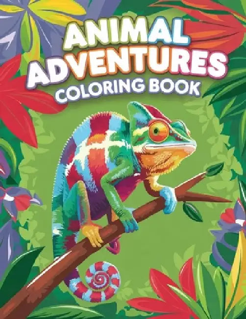 Animal Adventure Coloring Book for Teens: Activity Book for Kids, Number Tracing & Learning Activity Book by Laura Bidden