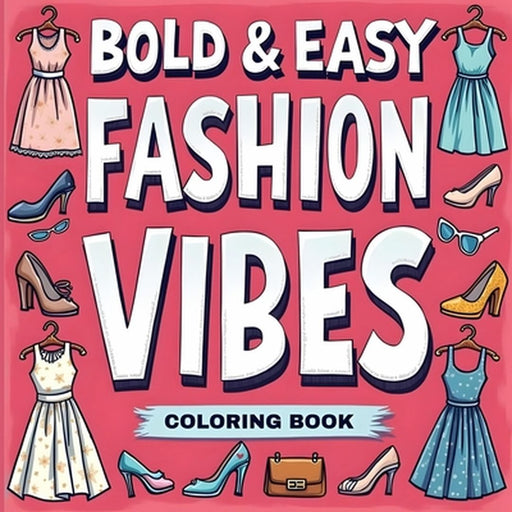 Big Bold & Easy Fashion Coloring Book for Women: Simple Coloring Book for Women by Laura Bidden