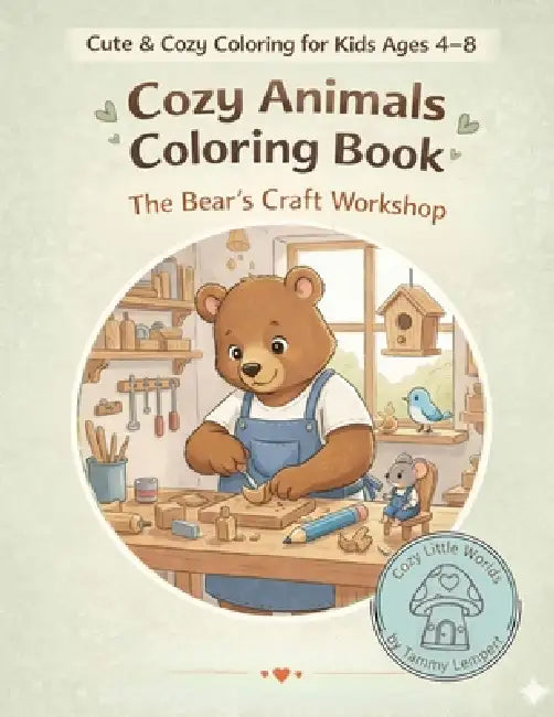 Cozy Animals Coloring Book: The Bear's Woodworking Workshop by Tammy Lempert