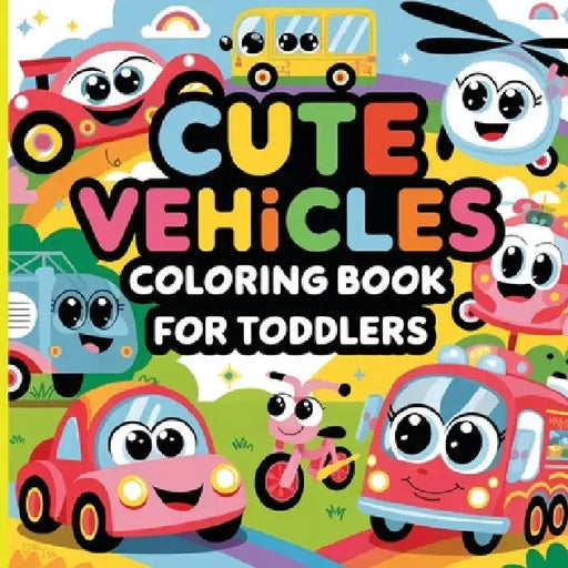 Cute Vehicles Coloring Book for Toddlers: Car Coloring Book for Boys by Laura Bidden