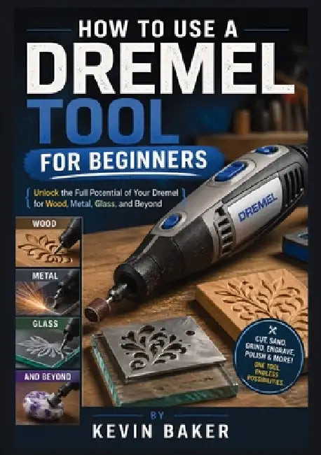 How to Use a Dremel Tool for Beginners: Unlock the Full Potential of Your Dremel for Wood, Metal, Glass, and Beyond by Kevin Baker
