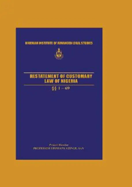 Restatement of Customary Law of Nigeria by Niadls