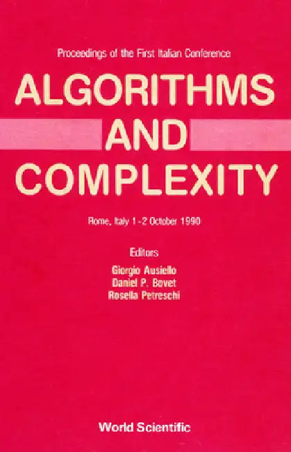 Algorithms and Complexity (P/H) by R. P. Bovet Petreschi G. Ausiello