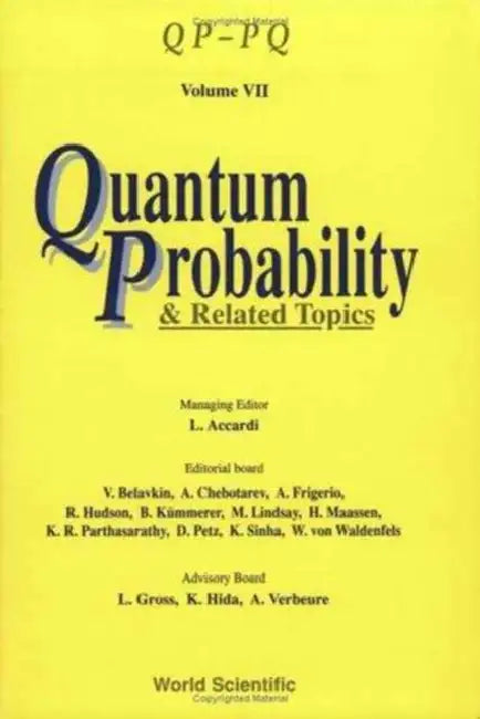 Quantum Probability and Related Topics: QP-PQ by Luigi Accardi