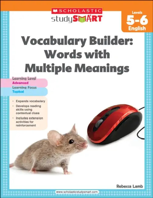 Scholastic Study Smart: Vocabulary Builder Words by Rebecca Lamb