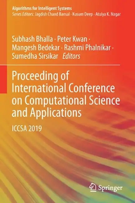 Proceeding of International Conference on Computational Science and Applications: Iccsa 2019 by Subhash Bhalla