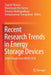 Recent Research Trends in Energy Storage Devices: Select Papers from Imsed 2018 by Yogesh Sharma