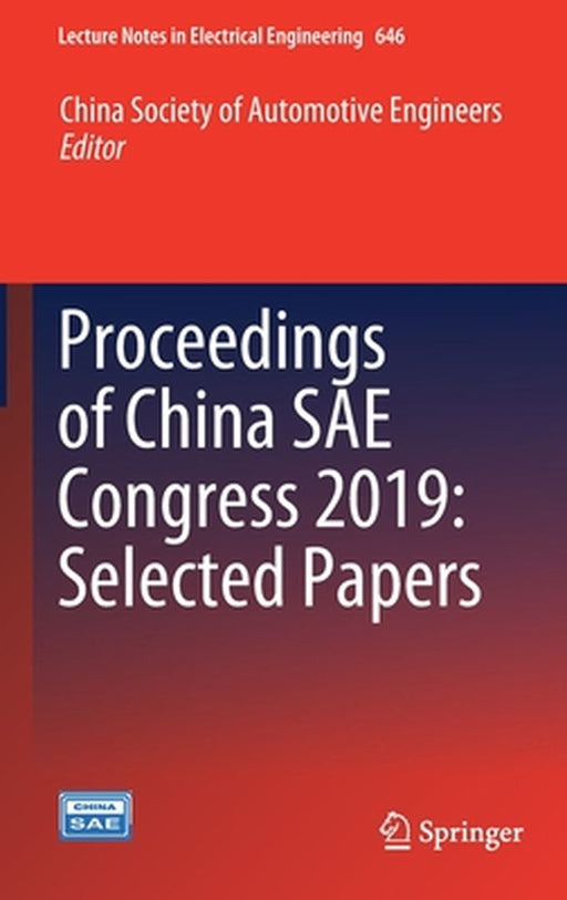 Proceedings of China Sae Congress 2019: Selected Papers by China Society of Automotive Engineers