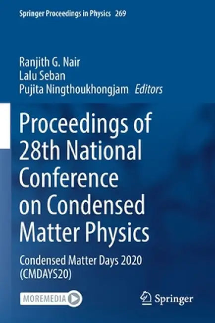 Proceedings of 28th National Conference on Condensed Matter Physics: Condensed Matter Days 2020 (Cmdays20) by Ranjith G. Nair