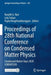 Proceedings of 28th National Conference on Condensed Matter Physics: Condensed Matter Days 2020 (Cmdays20) by Ranjith G. Nair