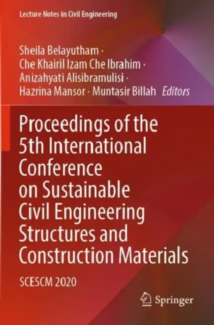Proceedings of the 5th Internatial Conference : SCESCM 2020 by Sheila Belayutham