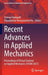 Recent Advances in Applied Mechanics: Proceedings of Virtual Seminar on Applied Mechanics (VSAM 2021) by Tezeswi Tadepalli